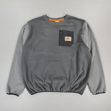 Nike Mens Sweatshirt Grey XL Therma Fit Fleece Utility Sweater Crew DQ5104 070