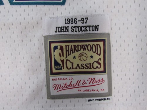 1996-97 John Stockton #12 Utah Jazz Mens Mitchell & Ness Swingman Jersey $130 - Picture 5 of 8