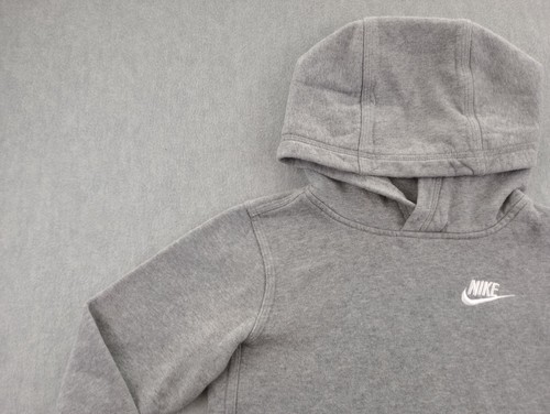 Nike Sweatshirt Hoodie Toddlers Kids XS Gray Long Sleeve BV3757-091 - Picture 6 of 21