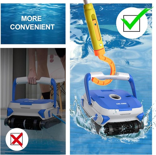 Gancho limpiador de piscina universal para aspiradoras robóticas - Se adapta a postes telescópicos - Imagen 4 de 9
