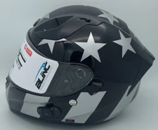 Torc T15B Helmet Bluetooth Captain Shadow Gloss Black Medium Full Face Open Face