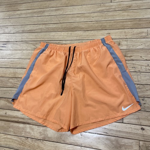Nike Dri-Fit Stride Shorts Men XL Orange Gray Drifit 5" Lined Running Shorts XL - Picture 15 of 17