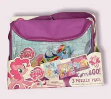 My Little Pony Puzzle Box 3 Pack Carry & Go NEW FAST FREE SHIPPING