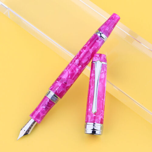 Penbbs 456 Acryl Vakuum Füllung Füllfederhalter Silber Clip F Feder Schreiben Geschenk #s - Bild 19 von 31