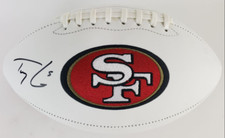 Trey Lance Signed/Autographed San Francisco 49ers Logo Football Beckett Witness