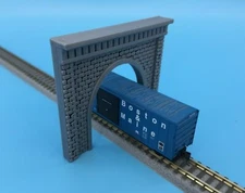 2 TUNNEL PORTALS CUT STONE / BRICK for Single Track - Z Scale 1:220 Gauge PORTAL