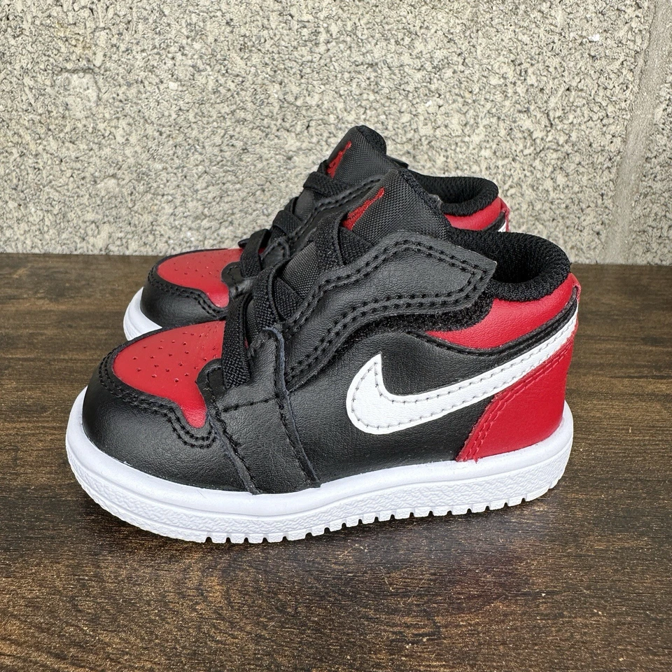 Nuevo Nike Air Jordan 1 Low ALT (TD) BLANCO-NEGRO-GIMNASIO ROJO CI3436-066 Talla 4C Foto 4 de 4