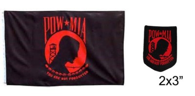 Set All'ingrosso 3x5 3'x5' (2 Confezioni) Rosso Nero POW MIA - Foto 6