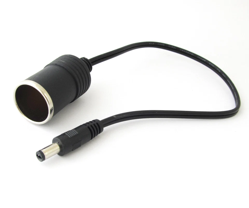 4pcs 5.5x2.1mm Male to Car Cigarette Lighter Female Socket Power Supply Cable - Image 3 of 4