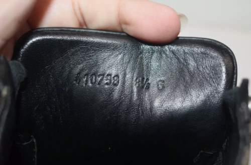 Sneakers alte uomo Gucci 410758 GG Supreme Caleido con borchie taglia 8,5 - Foto 12 di 12