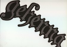 Gehenna - Graues Neues Logo Rückenaufnäher