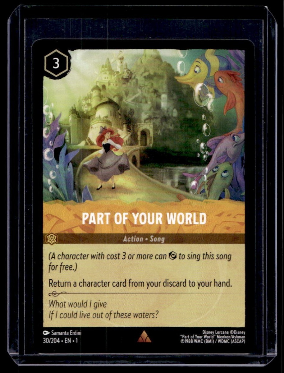 Disney Lorcana The First Chapter Part Of Your World Non Foil 30