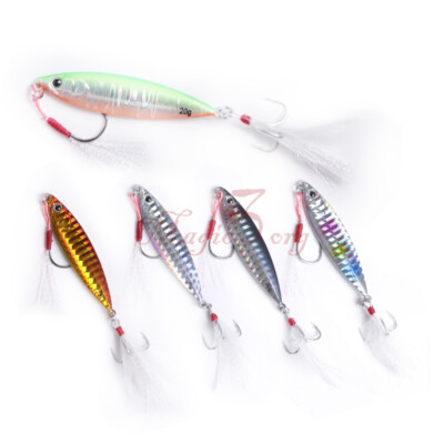 Casting Jigs Double Treble Hooks 3D Eyes Hard Spinner Blade Baits Bass Walleye