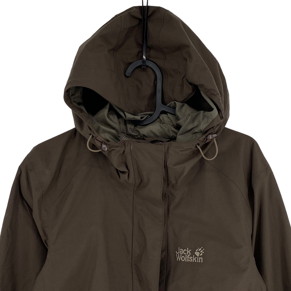Jack Wolfskin Texapore Brown Hooded Jacket Coat Size XS | eBay