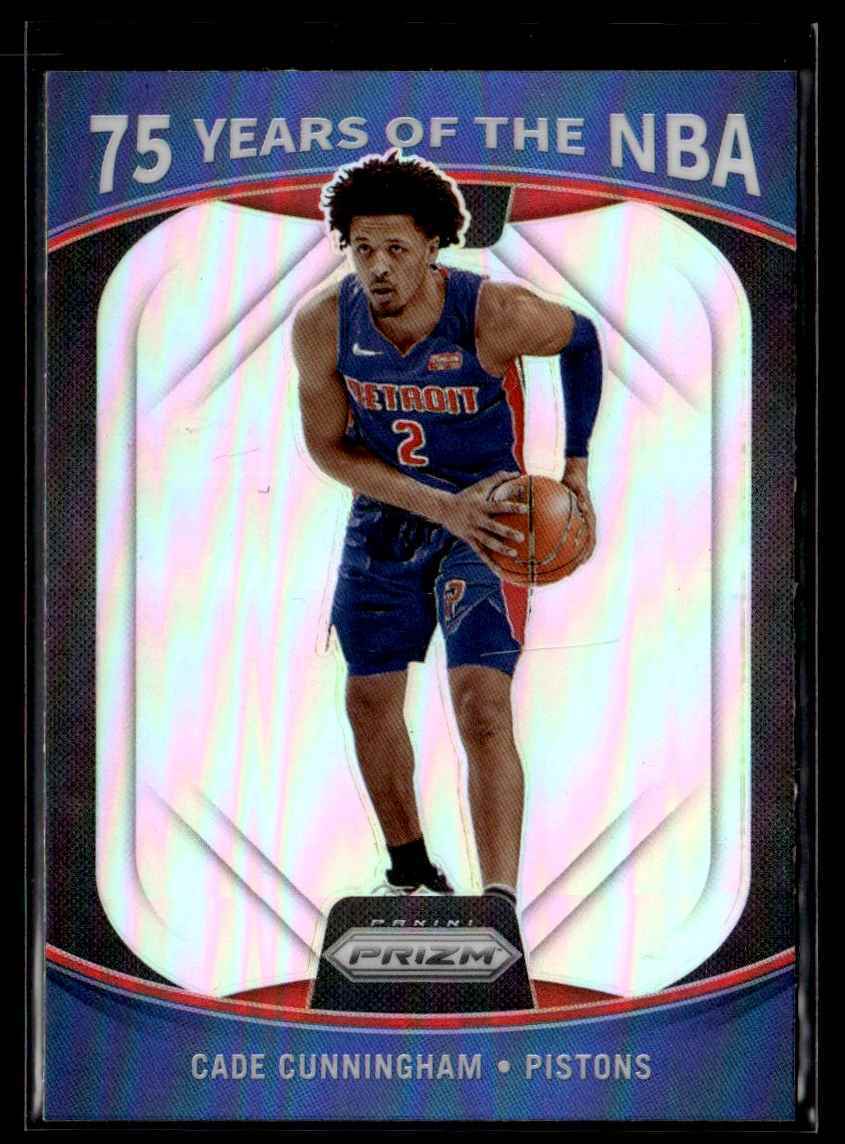 2021-22 Donruss Optic 75 Years of the NBA (Panini Prizm) Cade Cunningham Detroit