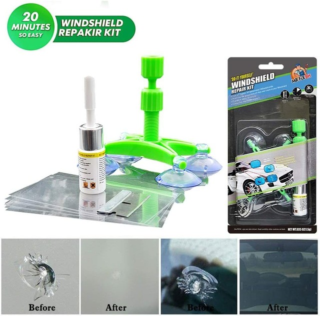 BEST Reparador De Parabrisas Kit Para Reparar Vidrios De Carro Golpes Y