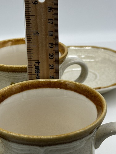 Set Of 2 Mikasa Garden Club Fresh Floral Coffee Cup and Saucer Set 3 1/2" EC404 - Picture 8 of 9
