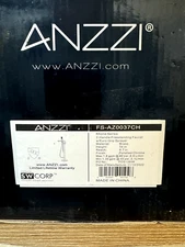 Anzzi FS-AZ0037CH Khone Floor Mounted Tub Filler Trim, Polished Chrome *READ*