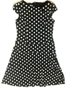 anne klein black and white dress