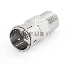 F Type Quick Plug RF Coax Coaxial Cable Adapter Connector - Male to Female M/F