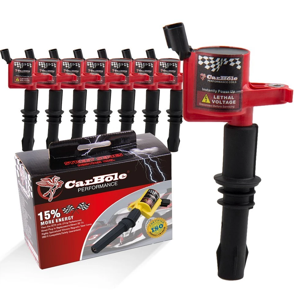 Paquete de 8 bobinas de encendido de alto rendimiento para Ford F150 V8 2004-2010 5,4 L 3 V DG511 Foto 4 de 4