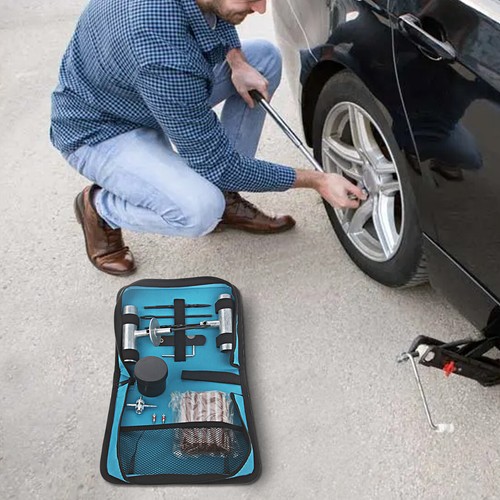 34pcs Tire Repair Kit DIY Flat Tire Repair Car Truck Motorcycle Home Plug Patch - Picture 5 of 6
