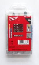 35 tlg Milwaukee Stichs&auml;gebl&auml;tter Set Holz Metall T101B T101D T144D T244D T118A