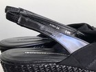 DONALD J Pliner “Kiwa” Size 8.5M Black Mesh Elastic Slingback Wedge Sandals — photo 7