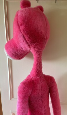 Peluche Panthère Rose Mighty Star – Vintage 1980 – Taille Moyenne – Canada