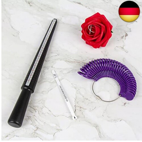 DERAYEE Ringgrößenmesser, Kombination von Ringmaß, Ringgröße messen, Ring sizer - Bild 6 von 6