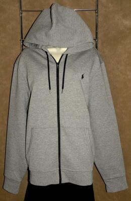 パーカー・フーディ Polo Ralph Lauren Gray Zip Sweatshirt In Cotton Blend Ralph Lauren POLO ~ Gray - Cotton Blend - Zip Up Sweatshirt