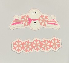 Winter Scrapbook Accessories Border Handmade Paper Pierced Die Cut