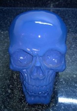 Halloween Skull Skeleton head Blue Colour Style Ornament Model  Resin