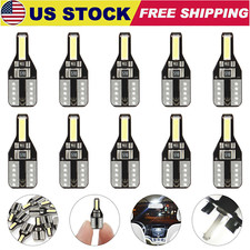 10X T10 194 168 CANBUS LED License Plate Interior Wedge Light Bulbs Bright White