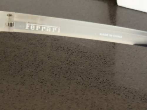 FERRARI SCUDERIA FZ8001U 505/54-18-145 Transparent Grey/black Demo Eyeglasses - Picture 4 of 12