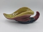 Vintage Hull Pottery Cornucopia Vase Horn Of Plenty