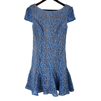 The Jetset Diaries Size Small Blue CAP SLEEVE SAMBA DRESS