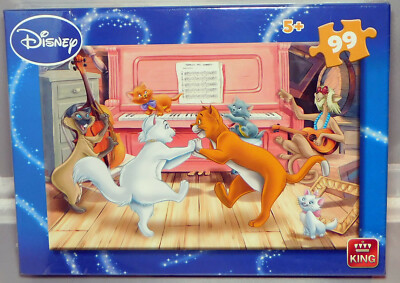 Aristocats Puzzle - Walt Disney King Puzzle 99 Teile / 33x22cm - NEU