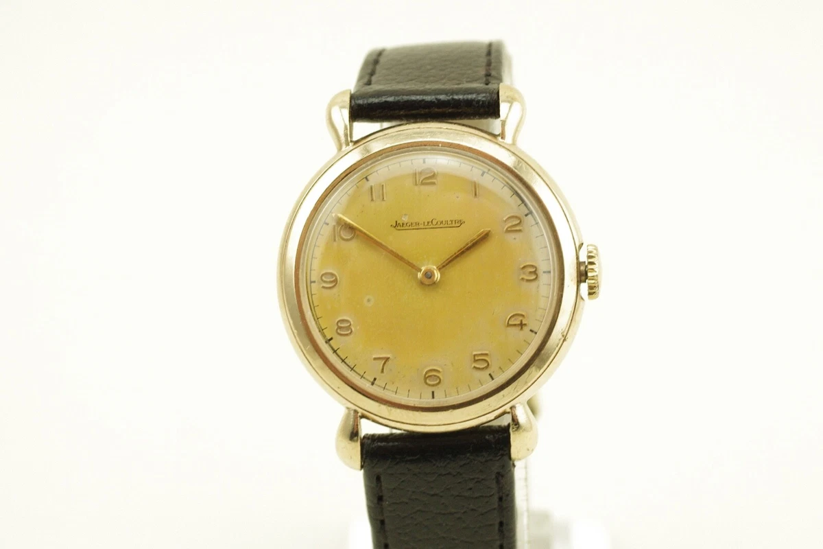 Jaeger LeCoultre 1952 Solid Gold 1952 Beautiful Fancy Lugs Warranty