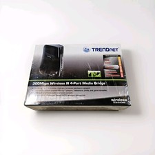 TRENDnet TEW-640MB Wireless N 4-Port WiFi Media Bridge, New, Sealed