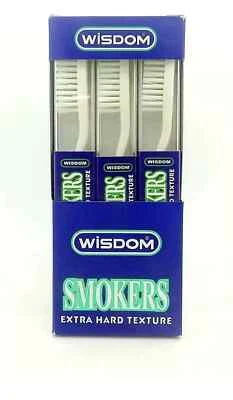 Wisdom Smokers Extra Hard Texture Toothbrush - Pack of 12