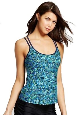Junior Racerback Tankini Top XL Night Sky Tribal Swim TOP 0397
