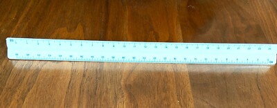 Vintage 12-Inch C-Thru Ruler, TS-657, Triangular, Engineer, Drafts, Architect