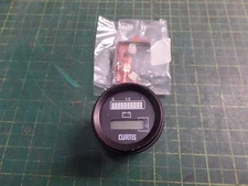 CURTIS 15226261, 36 or 48V HOUR METER BATTERY GAUGE, 76333, 802RB3648BN 802