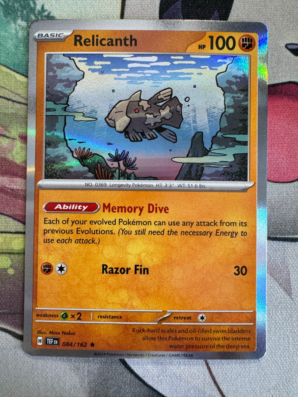 Relicanth Holo English Pokemon TCG BKBV652