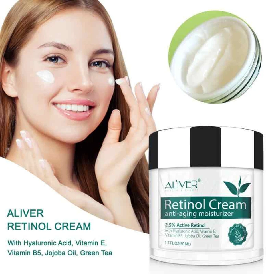 Retinol Face Cream Anti Aging Wrinkles Moisturizer Hyaluronic Acid Skin Repair - image 2 of 4