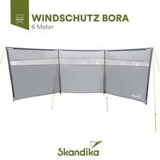 Skandika Windschutz Bora 6 m Camping Sichtschutz mit Stangen stabil sturmfest
