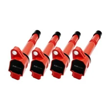 BLOX Racing BXIC-00005-4-RD for Honda K-Series Coil Pack Set Of 4 - Red