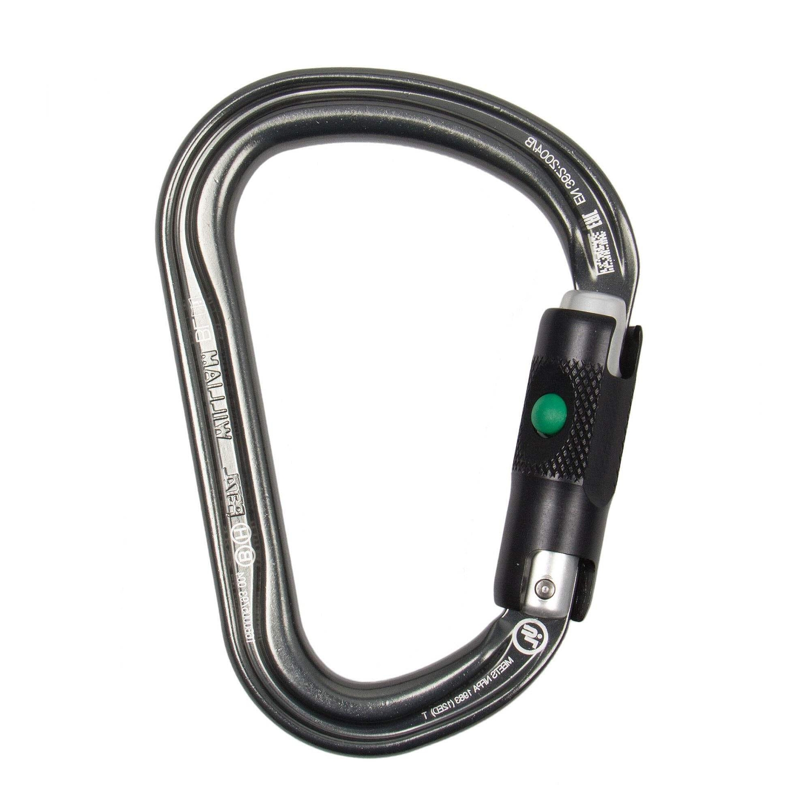 Petzl William Ball-Lock Carabiner M36A BL - Strong & Secure Aluminum Design