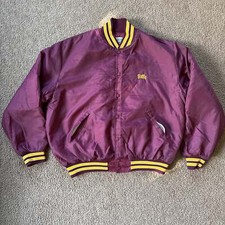 Vintage Birdie Lined Bomber Jacket Size XL Made in the USA, Hand Stitched